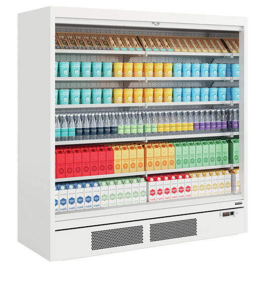 Tefcold Commercial Open-Front Open Multideck Display Fridge 2165L