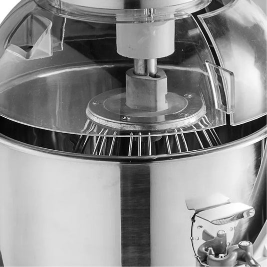 10 Ltr FloorStand Planetary Dough Mixer With 3 Attachments - angle view