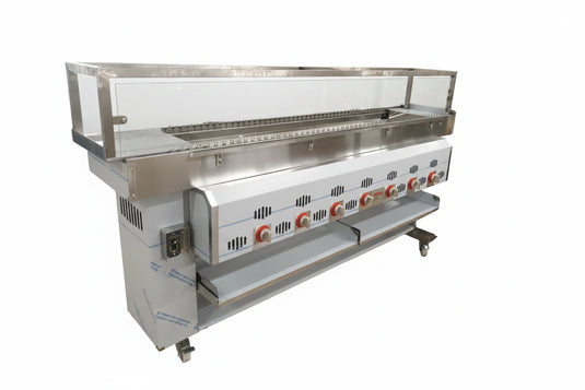 270cm Automatic Gas Conveyor Rotating Chargrill | Commercial Rotating Chargrill