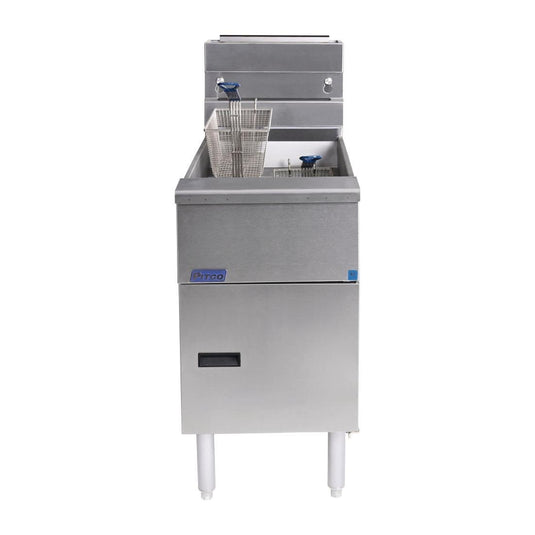 Pitco SG14S Solstice Free Standing Natural Gas Fryer CE-SG14S Fast