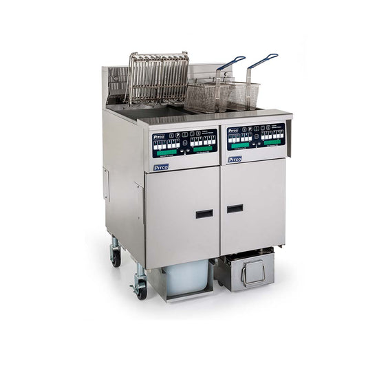 Pitco ROV 2-Vat Fryer Suite SELV14S-C/FD-FF-AF Oil Filtration