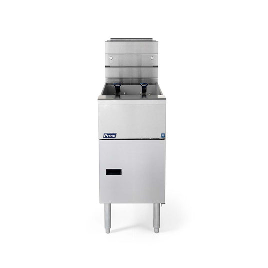 Pitco SG14S Solstice Free Standing Natural Gas Fryer CE-SG14S/LP