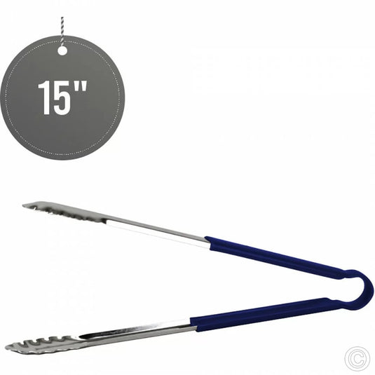 Catering Utility Tongs 15" Blue