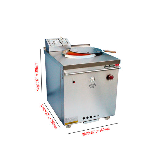 Commercial Heavy Duty Indian Tandoor Clay Oven 26” (NG/LPG)