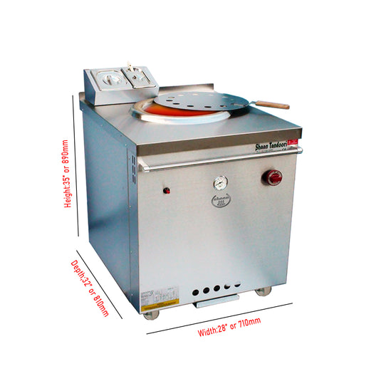 Commercial Heavy Duty Indian Tandoor Clay Oven 28” (NG/LPG)
