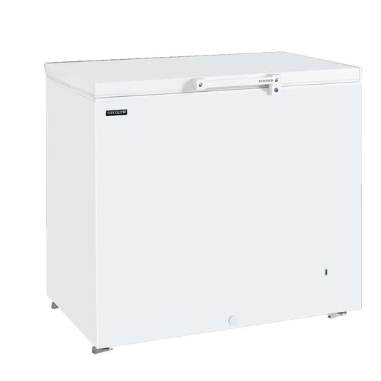 Tefcold Commercial Chest Freezer 278L | White Solid Lid Chest Freezer