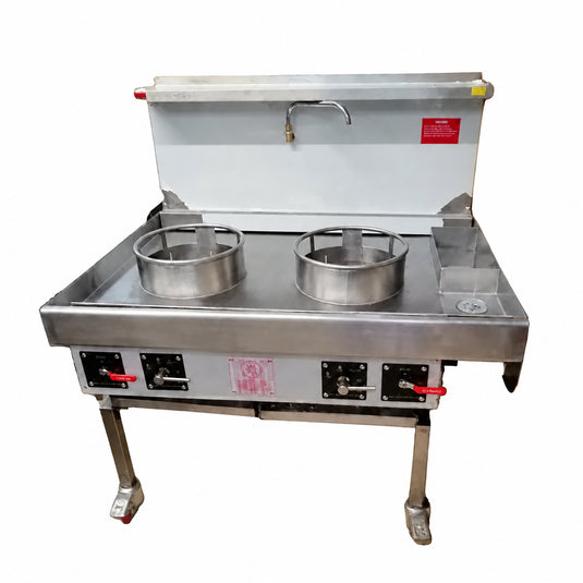 2 Burner Chinese Wok Cooker – Single Line