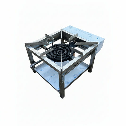 Commercial 4 Ring Heavy Duty Ring Burner Cooker Pot Gas Stove