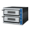 Italian Double Deck Stone Base Electric Pizza Oven – 6+6 x 14" Pizza Capacity