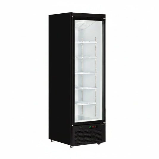 Tefcold Commercial Single Door Double Glazed Glass Door Merchandiser 459L | Premium Deli and Cafe Fridge