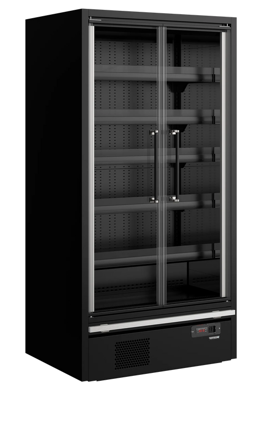 Tefcold Commercial 2 Door Glass Door Multideck Fridge 1083L
