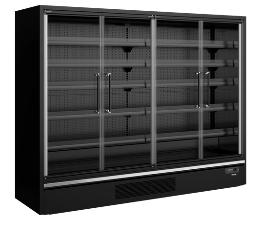 Tefcold Commercial 4 Door Glass Door Multideck Fridge 2887L