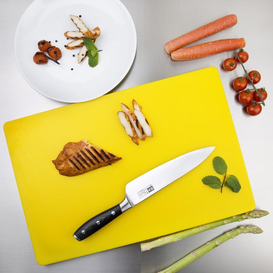 Hygiplas Extra Thick Low Density Yellow Chopping Board Standard — Image 4