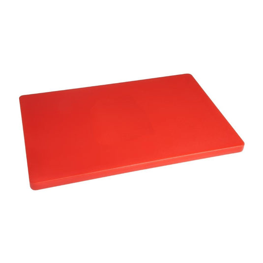 Hygiplas Extra Thick Low Density Red Chopping Board Standard — Red HACCP Chopping Board