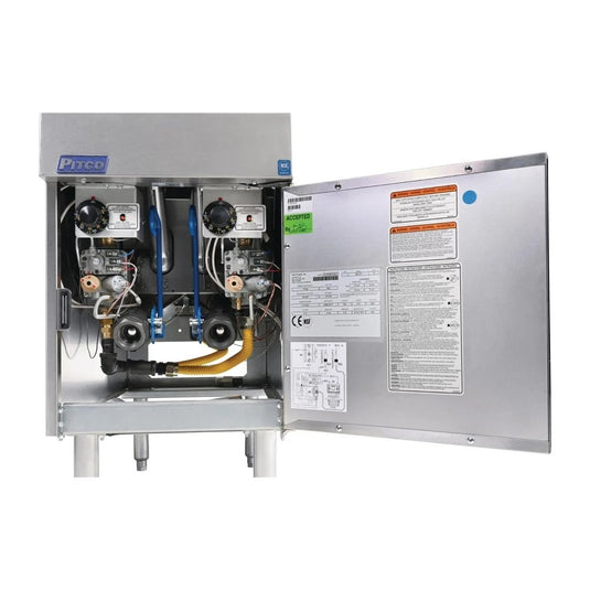 Pitco SG14 Twin Tank Gas Fryer CE-SG14TS/LP Solstice