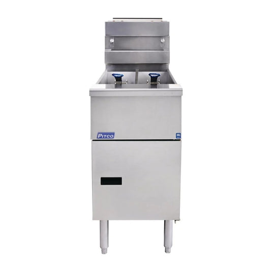 Pitco SG14 Twin Tank Gas Fryer CE-SG14TS/LP Solstice