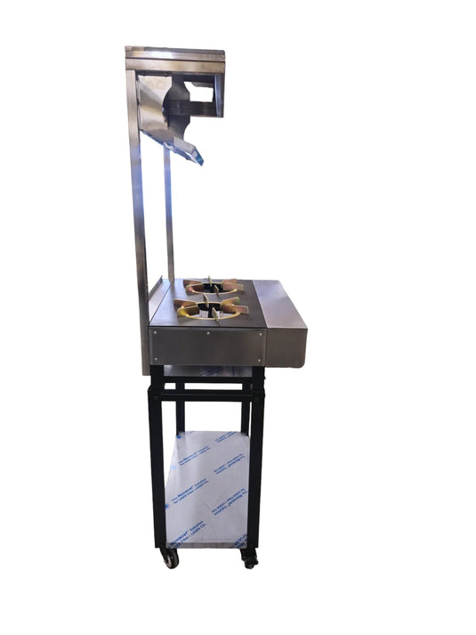 Commercial Heavy Flame 2 burners Indian Cooker Width 70Cm & 17kw