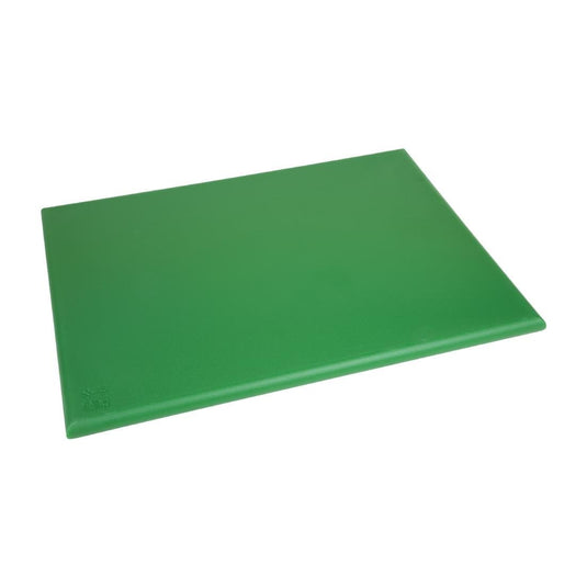 Hygiplas Extra Thick High Density Green Chopping Board Large — Green HACCP Chopping Board