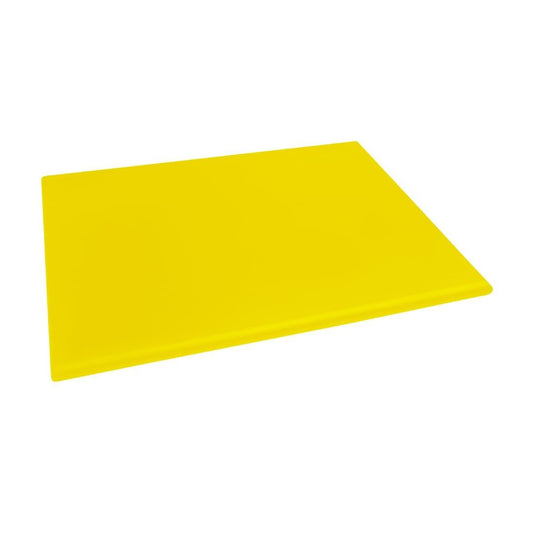 Hygiplas Extra Thick High Density Yellow Chopping Board Large — Image 2