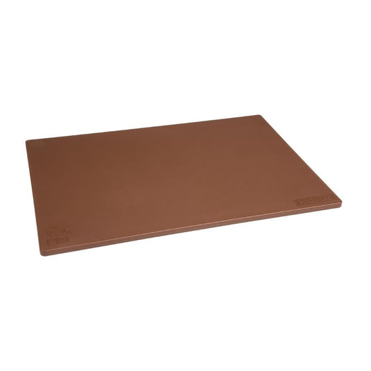 Hygiplas Low Density Brown Chopping Board Standard — Brown HACCP Chopping Board