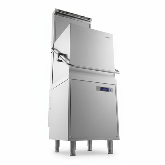 Passthrough Dishwasher / Glasswasher with Integral Water Softener & Steam Recovery