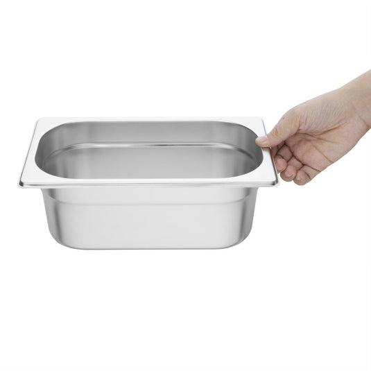 Stainless Steel 1/4 Gastronorm Pan 100mm