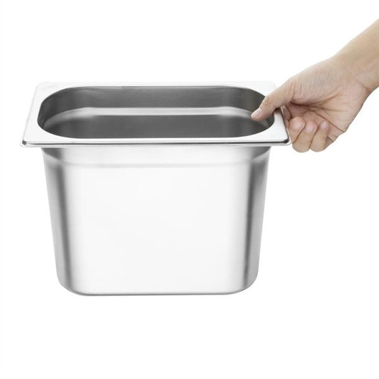Stainless Steel 1/4 Gastronorm Pan 200mm