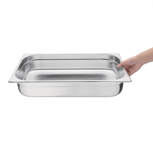 Stainless Steel 1/1 Gastronorm Pan 100mm