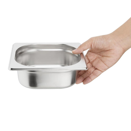 Stainless Steel 1/6 Gastronorm Pan 65mm