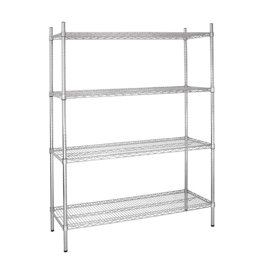 Galvanised Zinc 4 Tier Wire Shelving Kit 1525w x 460d (KM-L929)