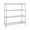 Galvanised Zinc 4 Tier Wire Shelving Kit 1830w x 460d (KM-L939)