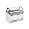 Commercial 10 Pan High Vision Ice Cream Display Freezer 300L | Ventilated Napoli Pan Cabinet