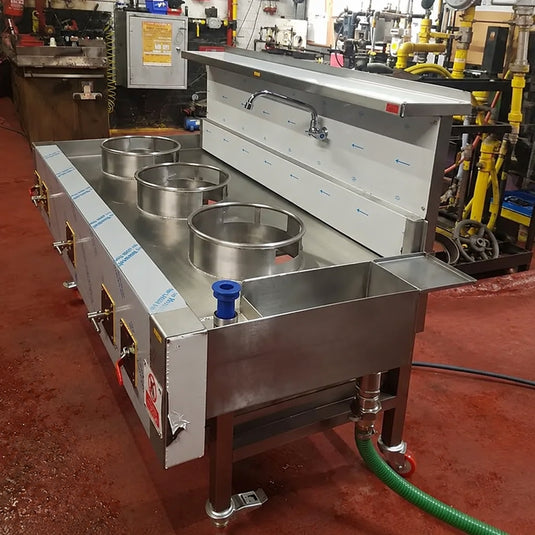 3 Burner Chinese Wok Cooker – Single Line
