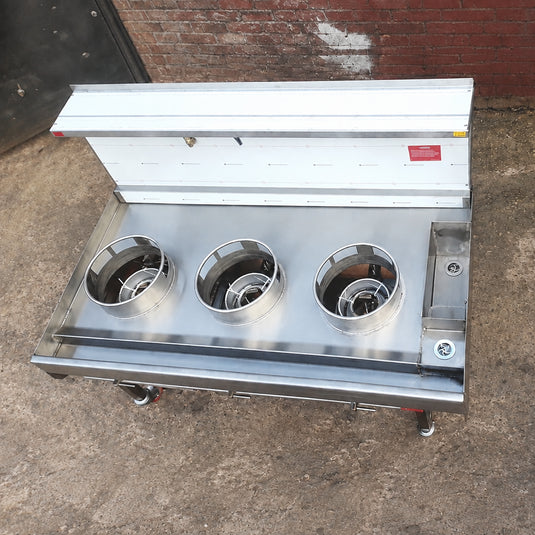 3 Burner Chinese Wok Cooker – Single Line