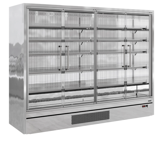 Tefcold Commercial 4 Door Glass Door Multideck Fridge 2887L