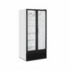 Tefcold Commercial 2 Door Glass Door Merchandiser (2-Door Upright) 535L | Upright Drinks Display Fridge