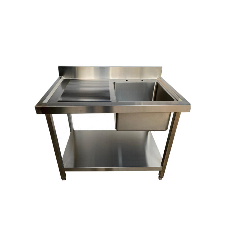 Stainless Steel Single Bowl Sink Left Hand Drain- 100cm - My Blog