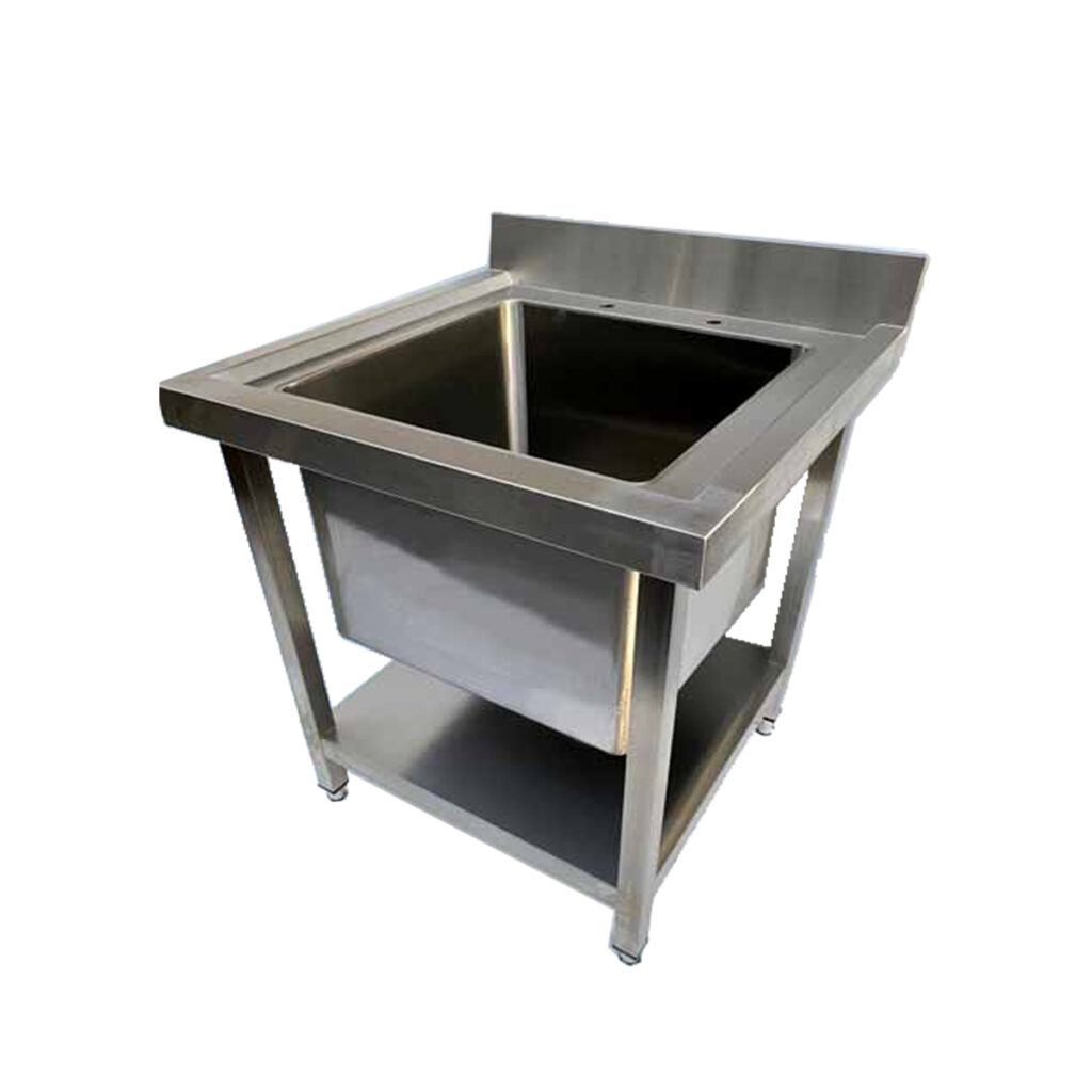 Stainless Steel Single Bowl Deep Pot Sink- 70cm – Kamil Catering Equipment