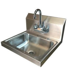Commercial Stainless Steel Hand Sink With Tap 43Cm