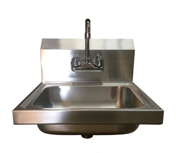 Commercial Stainless Steel Hand Sink With Tap 43Cm - Image 3