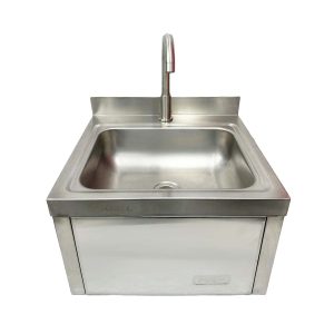 Commercial Stainless Steel Plain Knee Operated Hand Wash Sink With Taps